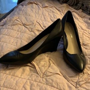 Black Wedge High Heel, Dress Shoe